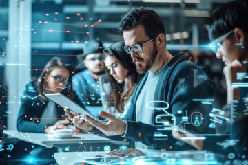 Modern Educator Using Tablet to Enhance Learning Experience in High-Tech Classroom