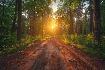 Fototapeta premium Peace found in nature, emphasizing both physical and mental well-being.