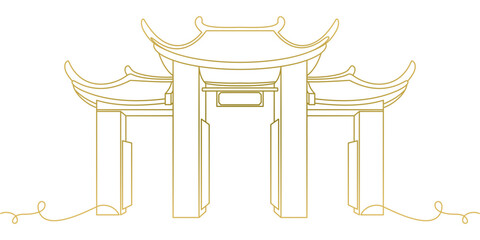 pagoda vector design