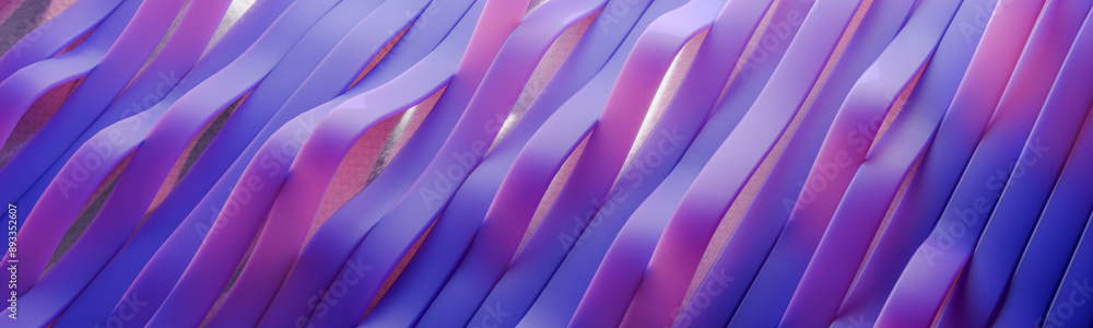 Poster contemporary abstract web banner with horizontal lines design, smooth purple to blue gradient backgr