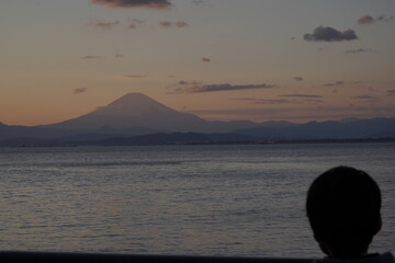 富士山　シルエット