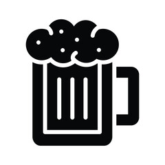 Alcohol drink, beer mug vector design