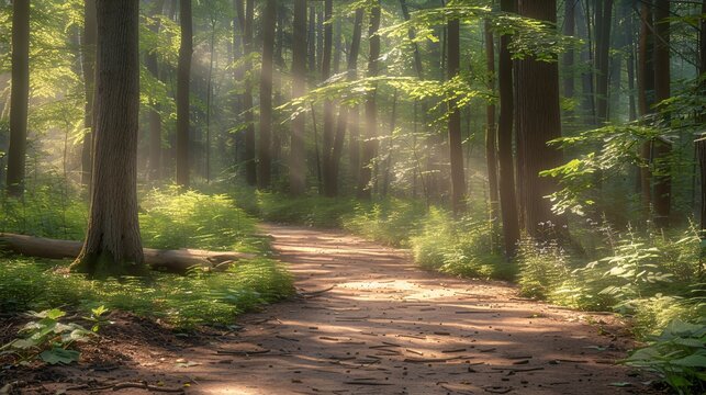 A quiet walk in nature
