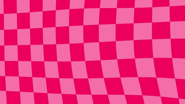 Checkered pattern background, seamless loop animation