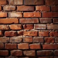Obraz premium Bare brick walls typical of converted warehouses and factories, now a popular aesthetic in modern loft apartments. 