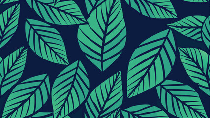 leaves Elegant seamless pattern. leaves seamless pattern background vector
