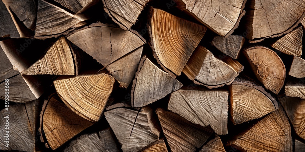 Poster a pile of wood logs with a brownish color. the wood logs are stacked in a way that they are not in a