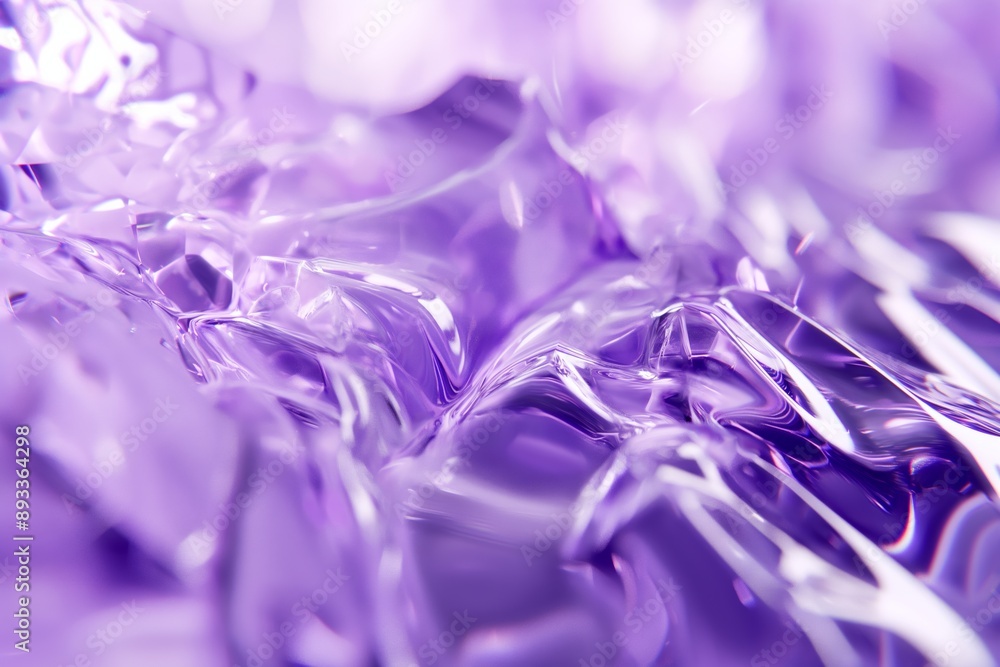 Aufkleber the image is a close up of a purple object with a shiny, reflective surface. the object appears to b