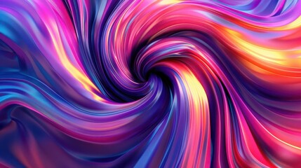 Colorful, abstract, swirl 3D background, vibrant, fluid, illusion