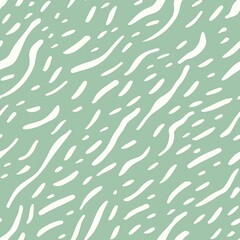 Abstract lines in a scattered, simplistic pattern, pastel mint background, sketch style, delicate and artistic