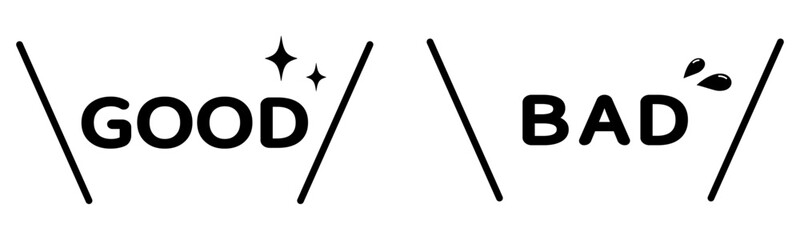 GOOD BAD　イラスト