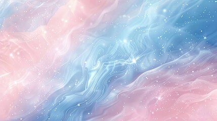 Obraz premium Summer backdrop with pastel colors liquid-like textures and glittering particles