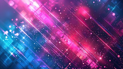 Dynamic summer wallpaper featuring cyan and magenta with intricate patterns