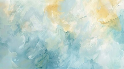 Obraz premium Soothing wallpaper with pastel blue yellow and gray strokes soft textures