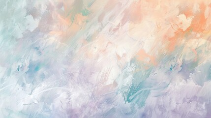 Obraz premium Peach lavender and aquamarine strokes with glowing lines ethereal background