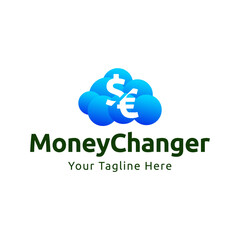 Money Changer Logo Template Design Vector