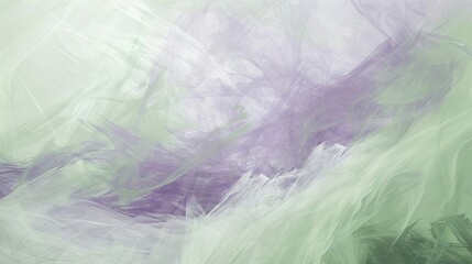 Obraz premium Abstract background with muted lilac sage green and blurry mist impressions