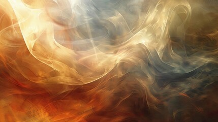 Obraz premium Warm muted tones and organic textures with glowing points in a calming wallpaper backdrop