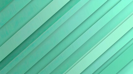 Obraz premium Diagonal striped mint background perfect for a fresh and modern wallpaper
