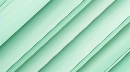 Fototapeta premium Mint green background with light diagonal stripes creating a fresh and calming wallpaper