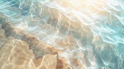 Obraz premium Fragmented sand and water great for a soothing shimmering wallpaper