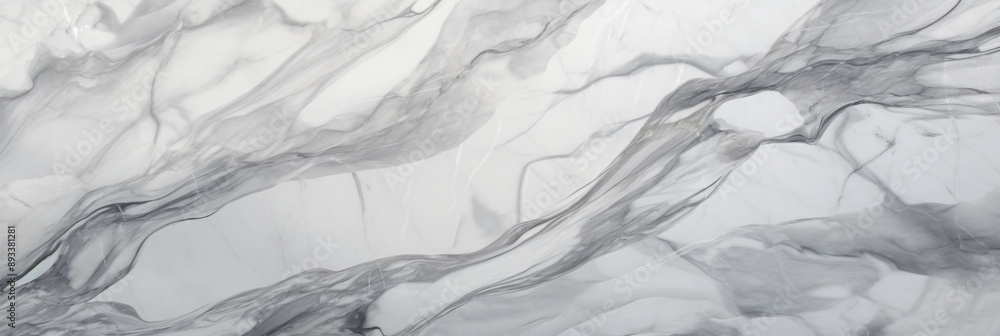 Poster Abstract gray marble texture with flowing patterns creating a sophisticated and modern aesthetic perfect for design themes with copy space text