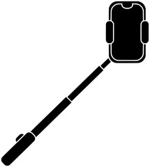 blogger illustration vlog silhouette camera logo video icon technology outline selfie digital online influencer phone shooting streaming trip travel shape tourist recording happy for vector graphic