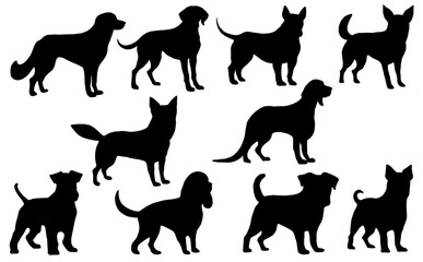 犬のシルエット