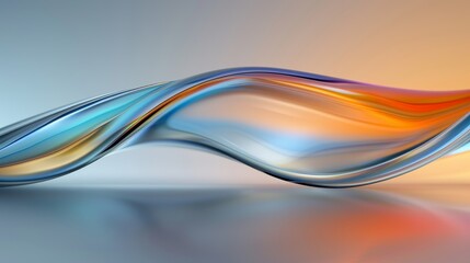 Abstract forms and colors reflected in unconventional surfaces