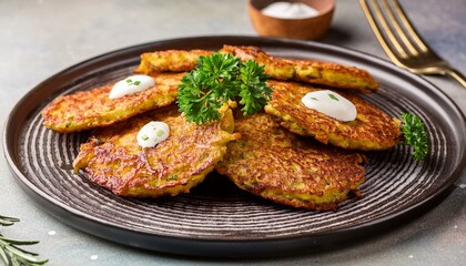 german potato pancakes, AI generated