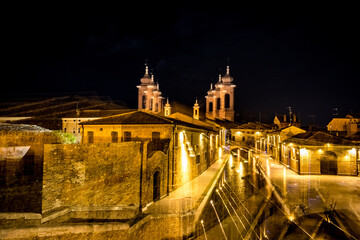 Travel creative city street views from the beautiful town of Comacchio, in the province of Ferrara, in Italy