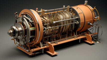 Detailed Illustration and Anatomical Breakdown of a Dynamo Generator