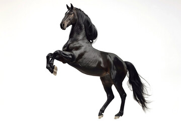 Fototapeta premium black horse close up
