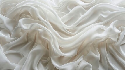 Fototapeta premium urve of white fabric background