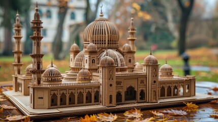 Fototapeta premium Wooden Mosque Model