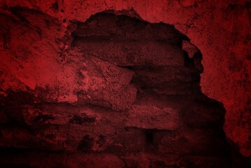 Abstract red template, Dark red noisy gradient texture for banner background design with a grainy and vibrant color scheme