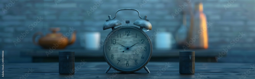 Canvas Prints old alarm clock with its morning wake up call, indicating the start of a new day filled with possibi