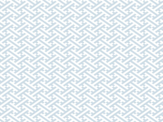 和柄パターンの背景壁紙素材、青色の沙綾型模様のベクターイラスト