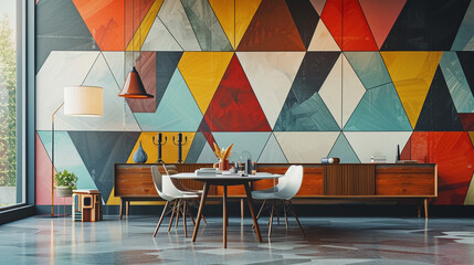 Mid-Century Chic: Geometric Haven