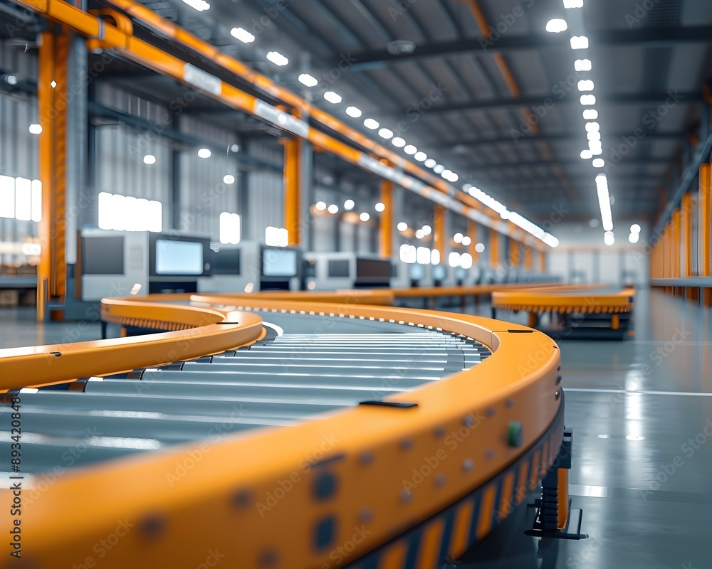 Aufkleber automated logistics hub with efficient sorting and delivery systems