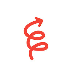 spiral arrow line marker