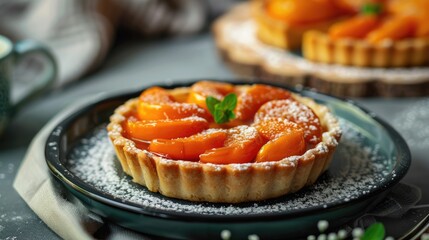 Persimmon mini tart