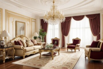 Formal living room interior