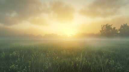 Fototapeta premium 朝焼けの風景