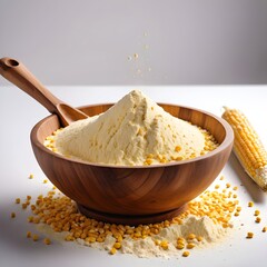 isolated Corn flour bowl