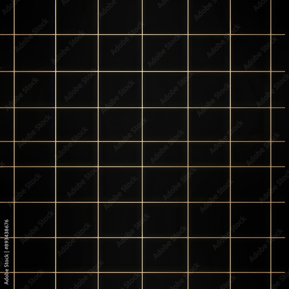Poster black and gold grid pattern backgrounds tile architecture.