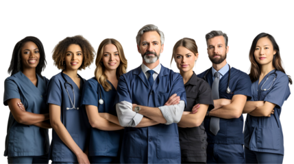 group of medical doctor and nurse