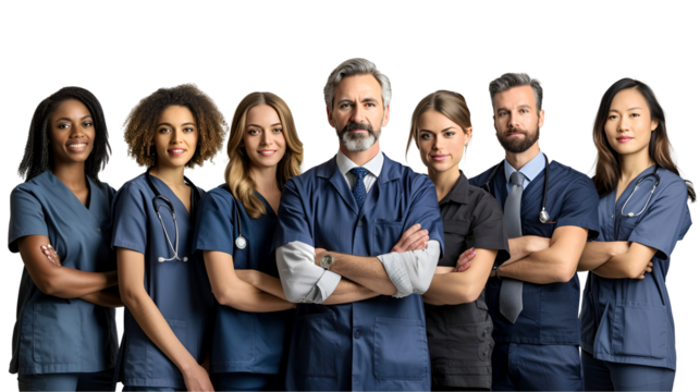 group of medical doctor and nurse