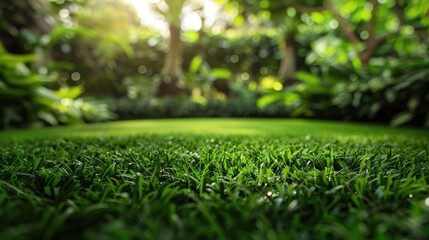 Synthetic turf nature backdrop