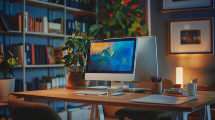 modern minimalist interior design office, business corporate workspace inspiration